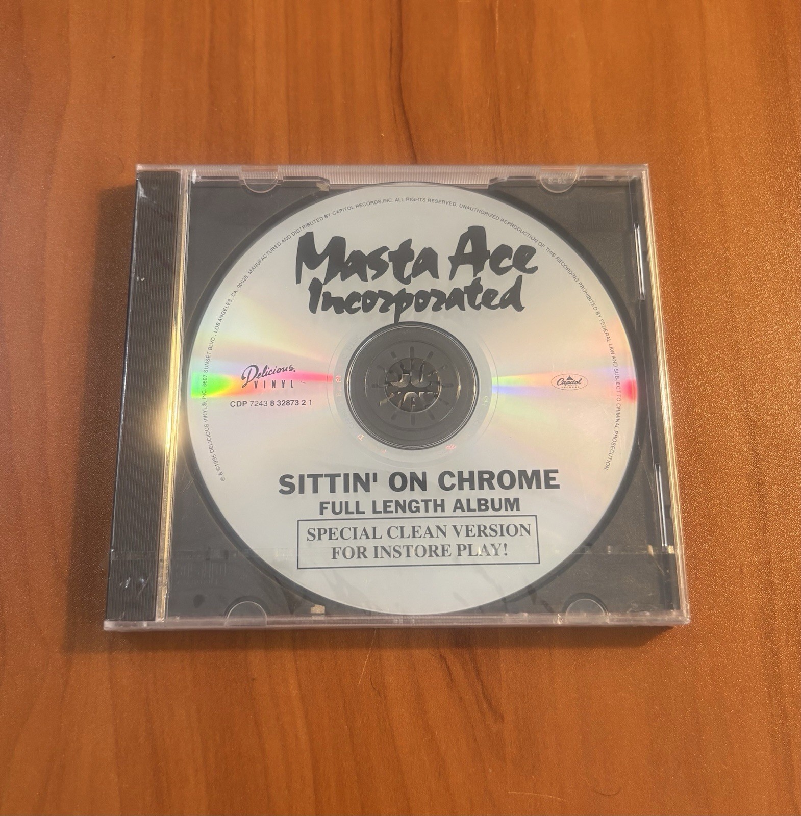 Masta Ace Incorporated RARE Sittin’ On Chrome Promo SEALED Rare 1995 Hip Hop CD