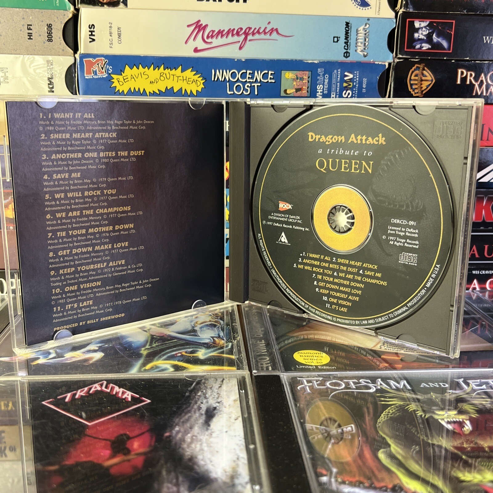 Dragon Attack Queen Tribute 1997 CD Marty Friedman Yngwie Jake E Lee Metal Comp