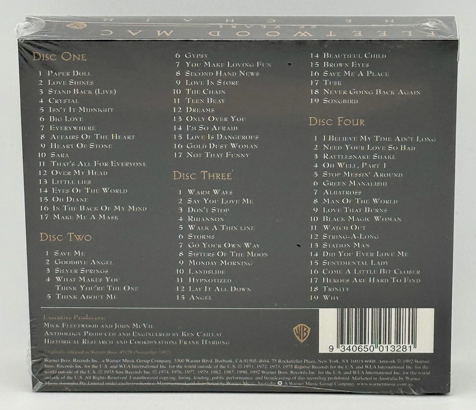 Fleetwood Mac 25 Years The Chain 4 CD Box Set 1992/2012 Warner Bros. Import New