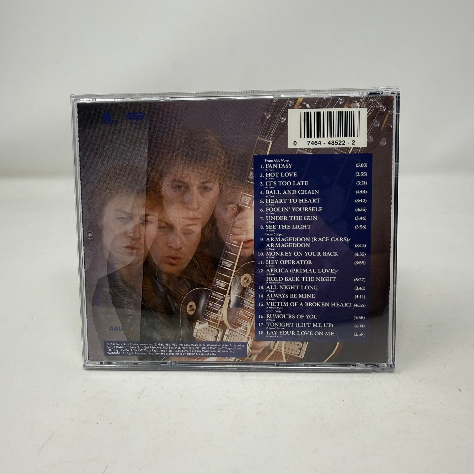 Aldo Nova – A Portrait Of Aldo Nova (CD, 1991) Epic Legacy Records - Hard Rock