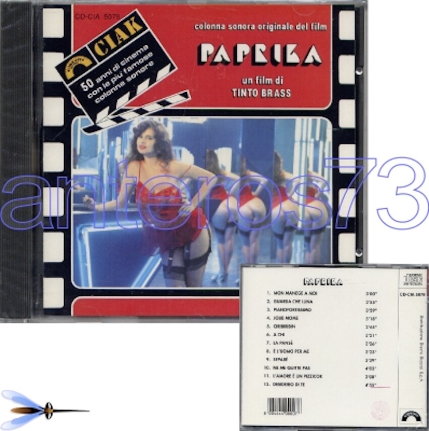 PAPRIKA RARE CD ITALY OST 1991 CINEVOX - TINTO BRASS