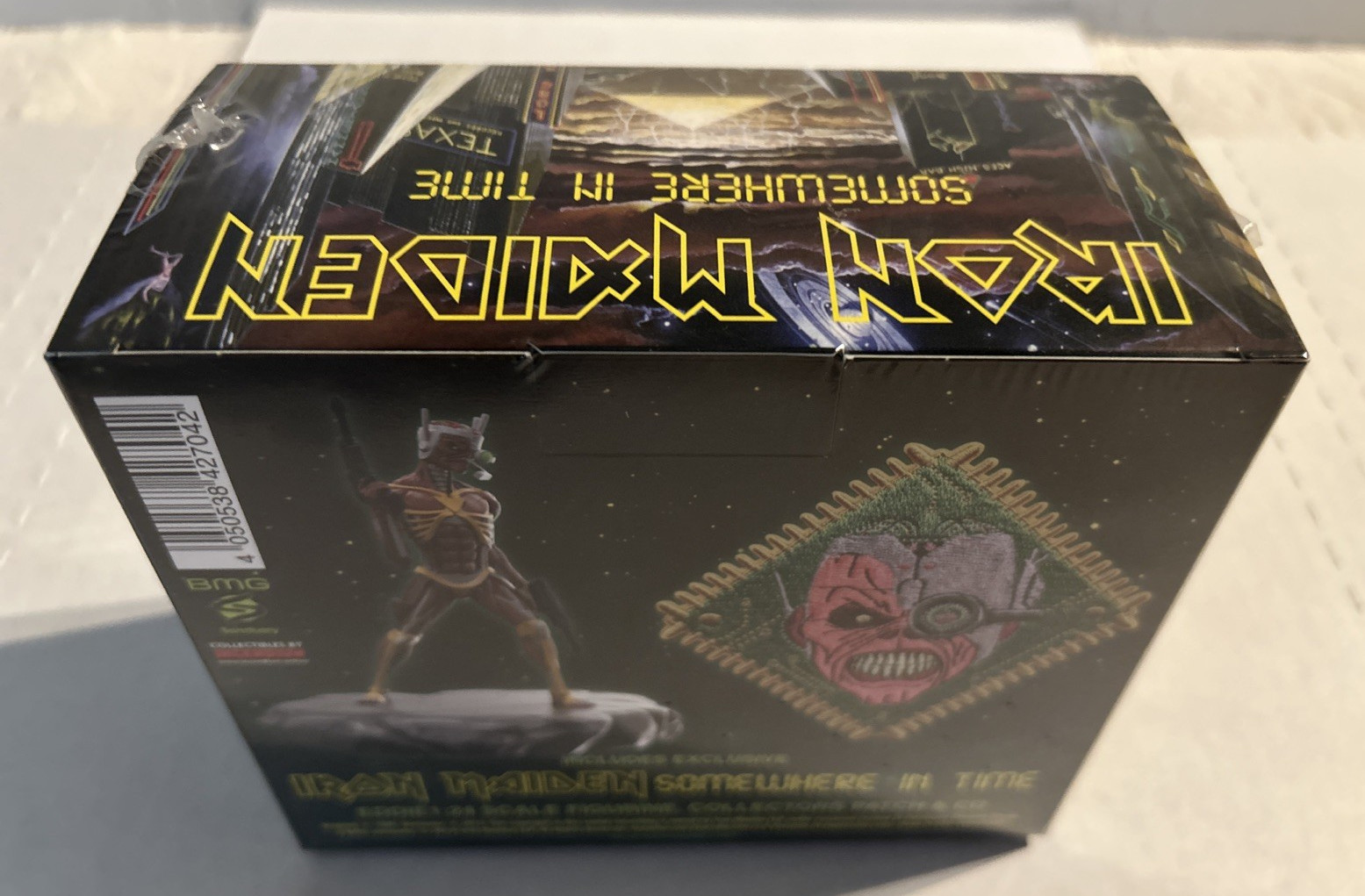 *SEALED* IRON MAIDEN -SOMEWHERE IN TIME-2015 CD BOX SET W/EDDIE FIGURINE & PATCH