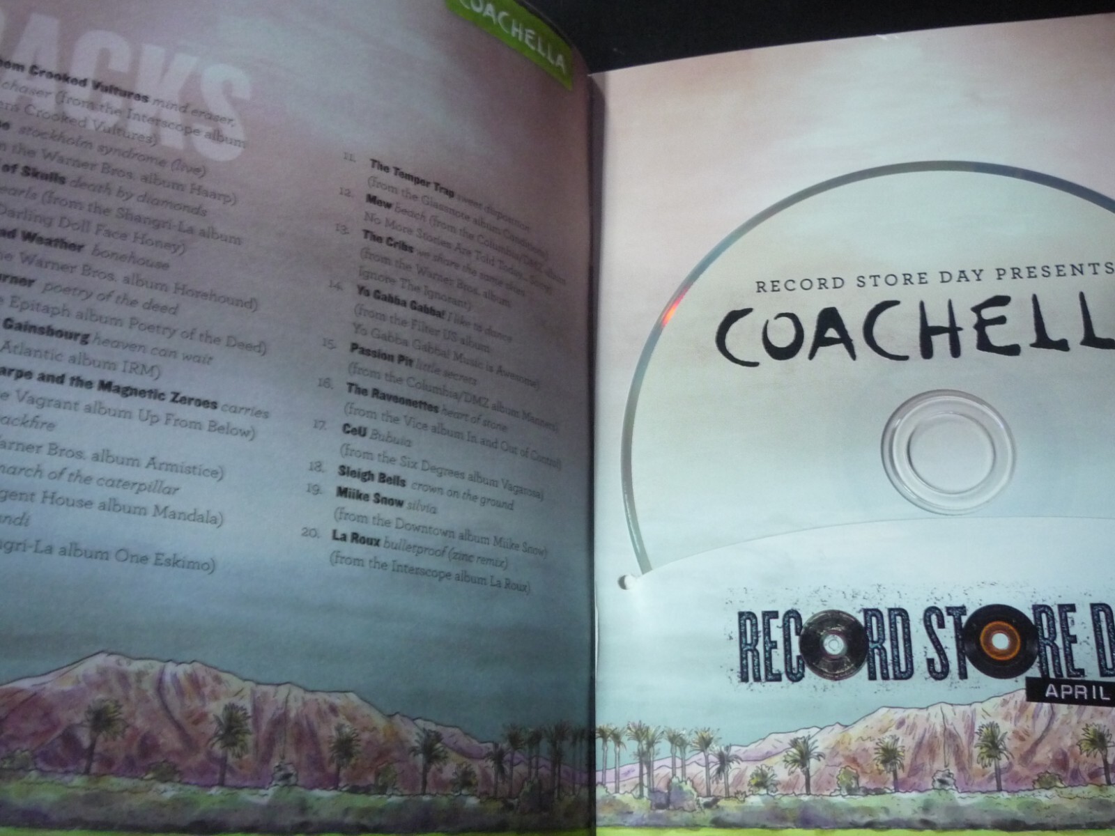 Record Store Day Presents Coachella 201 (Special Edition CD w/booklet)