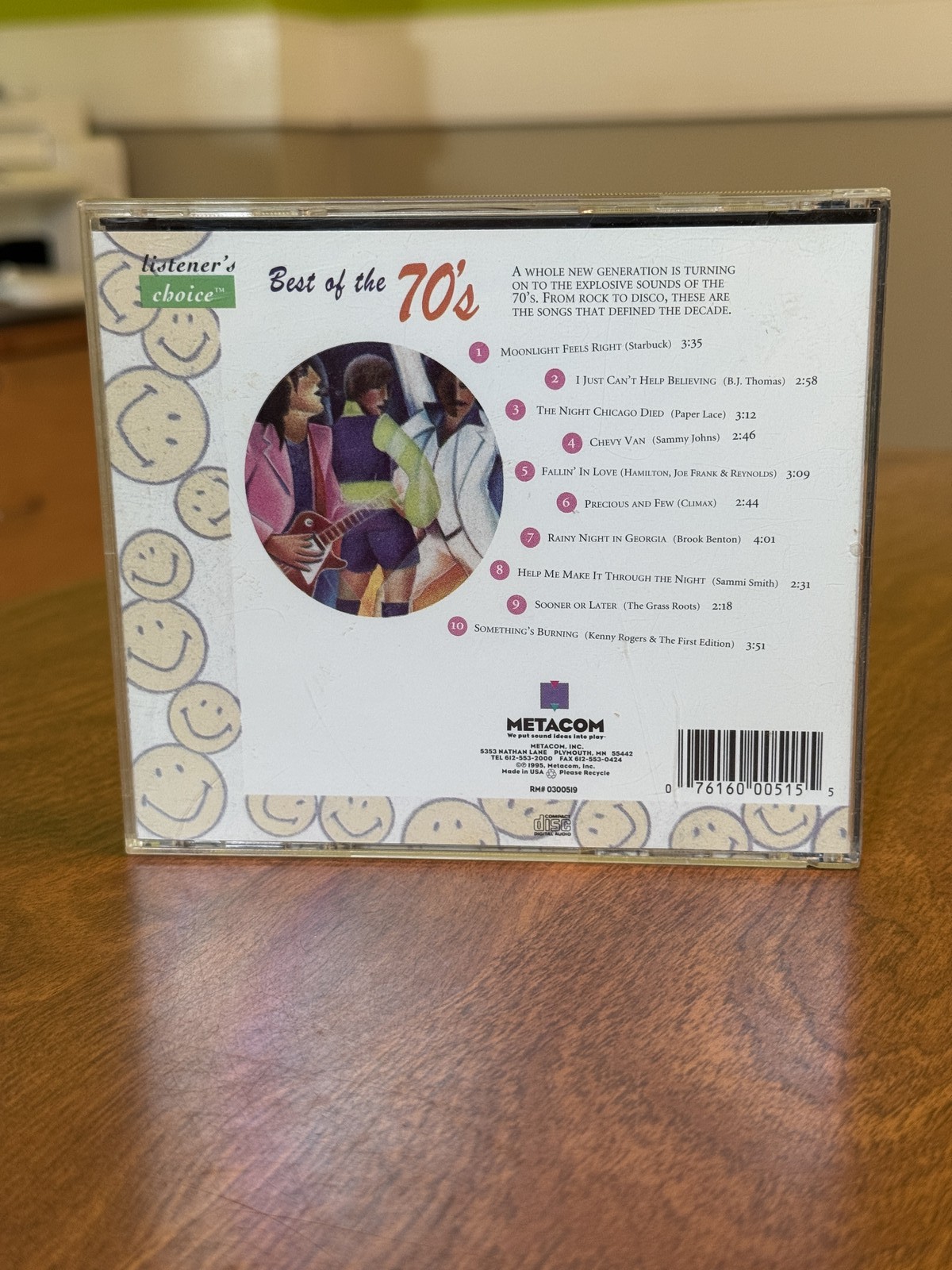 Best of the 70s Listener Choice Metacom Music CD Various Artists