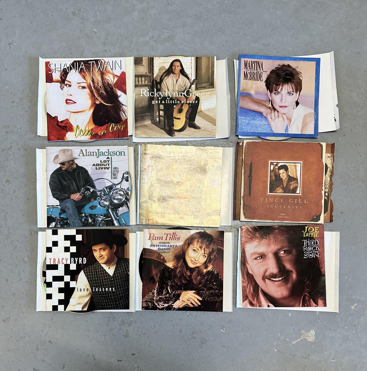 90s Country Music CD Lot (Shania, Travis, Billy Ray, Vince, Etc) No Jewel Cases