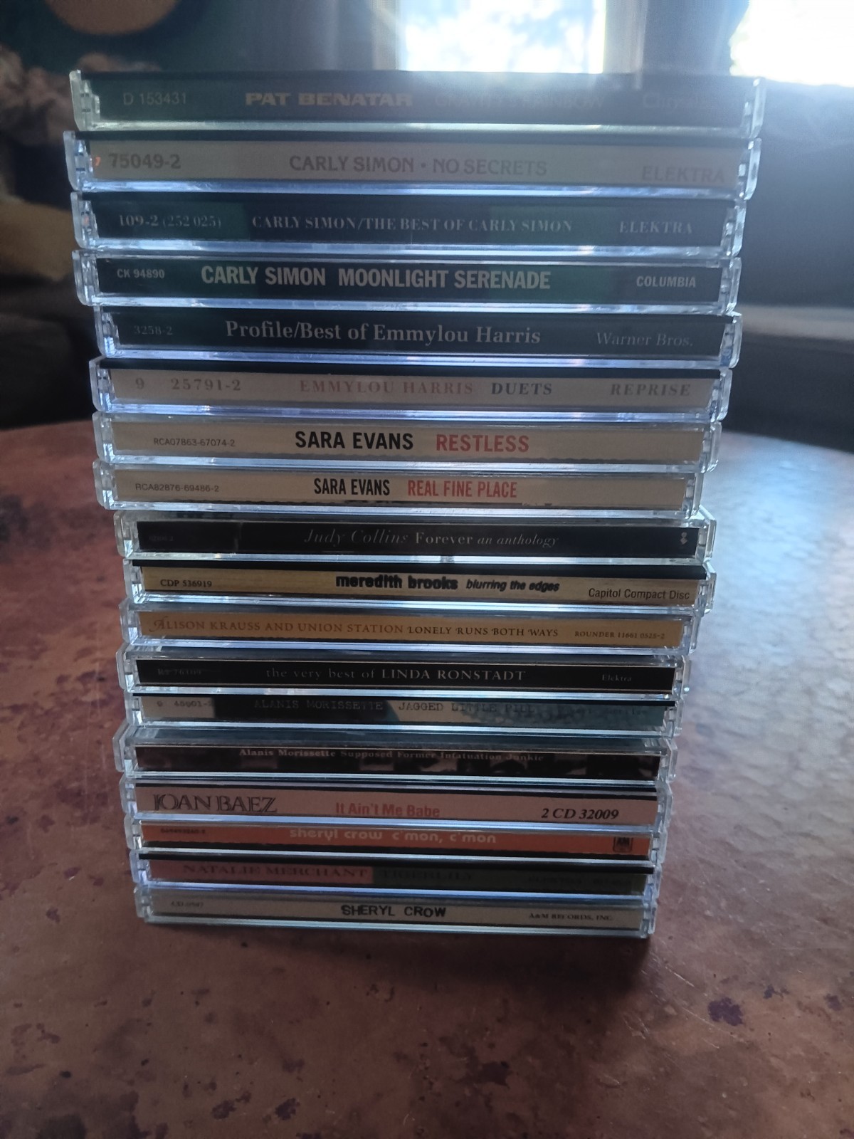 Lot Of 18 Rock Folk Country CDs. VG Sheryl Crow Morissette Carly Simon Etc