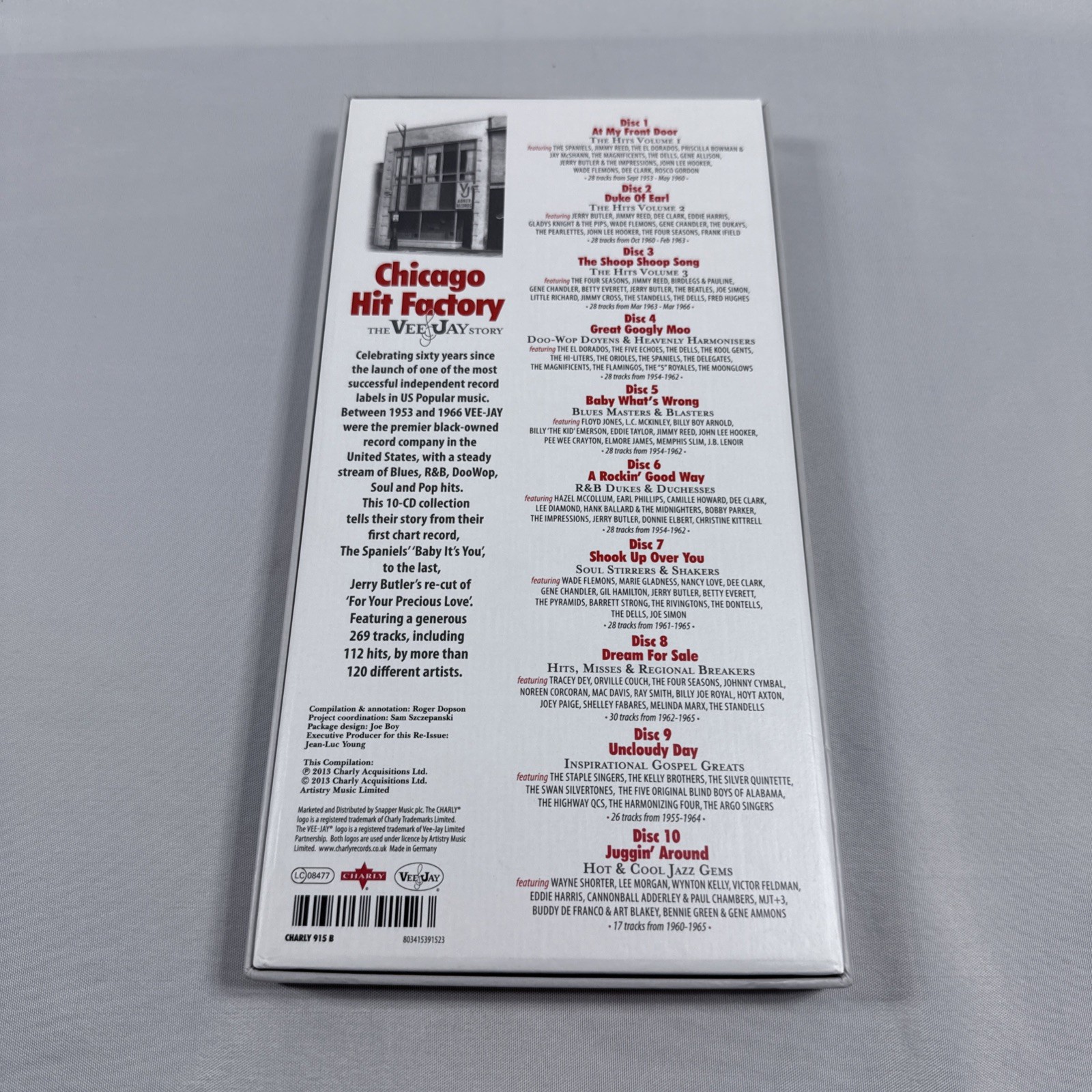10-CD Set Chicago Hit Factory - Vee Jay Story 1953-1966, Very Good Condition