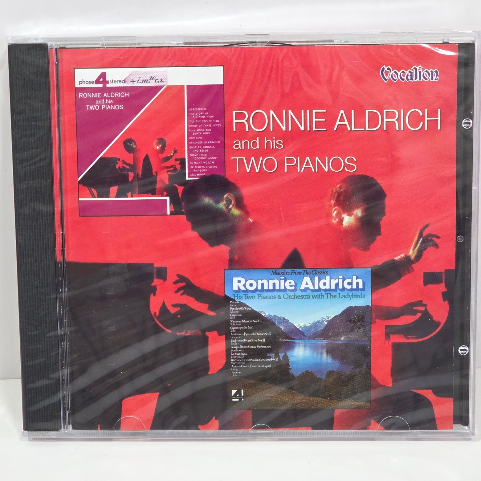 SEALED Ronnie Aldrich 2 Albums on 1 CD His Two Pianos Melodies From The Classics