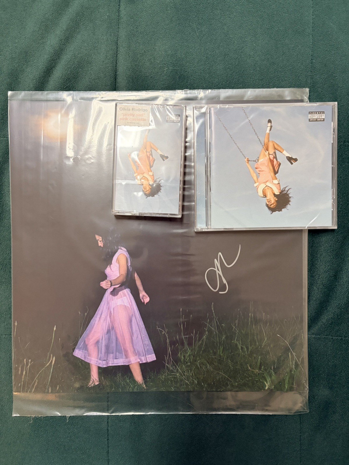 Olivia Rodrigo You Seem Pretty Sad - CD, baby Pink Cassette & SIGNED 12" Card