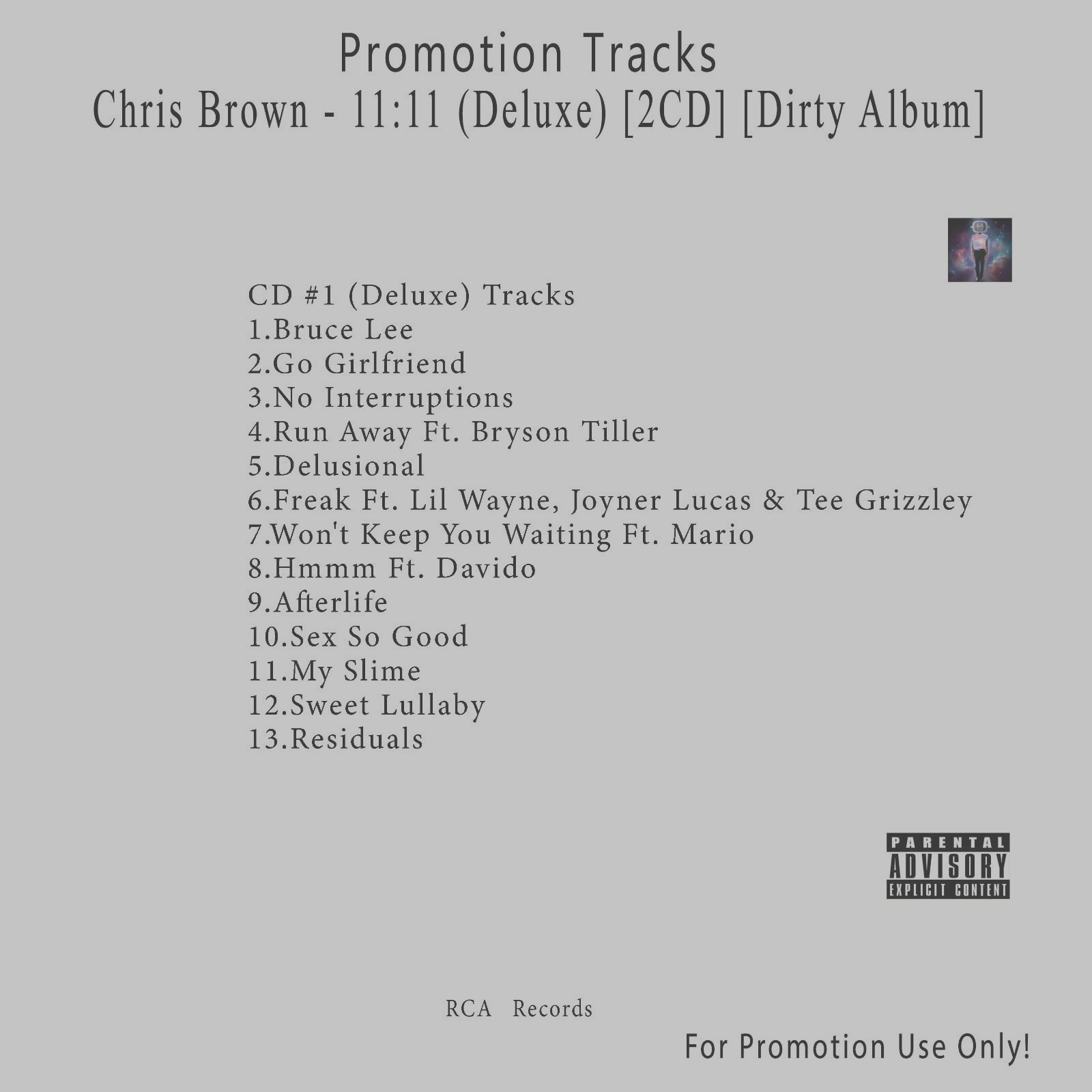2 CD R&B/Soul.. White CD. Chris Brown - 1111 (Deluxe) [Dirty Album]