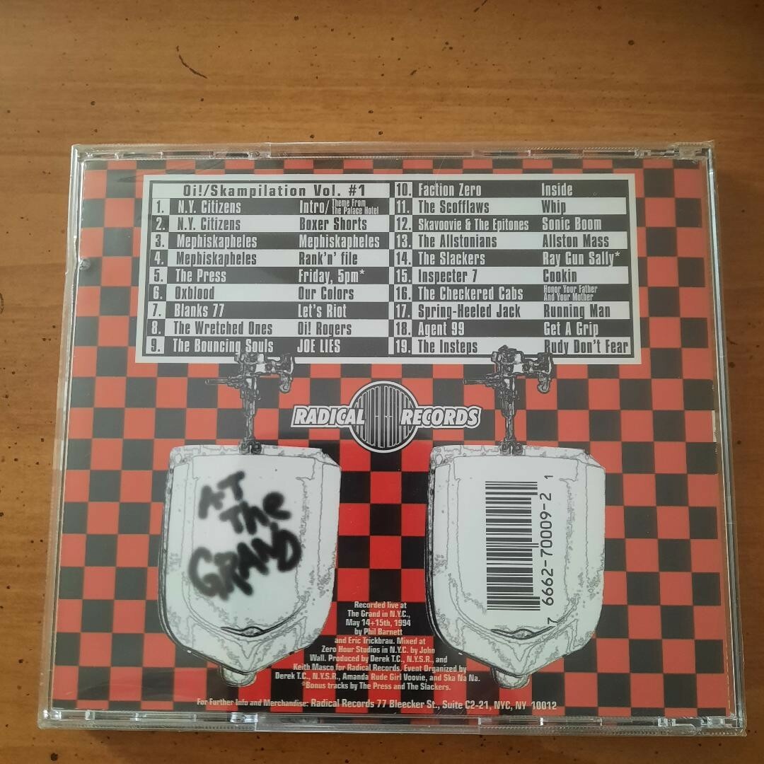Oi! Skampilation.Vol #1,#2, #3. Three discs. Brand New sealed CDs. Ships Fast!