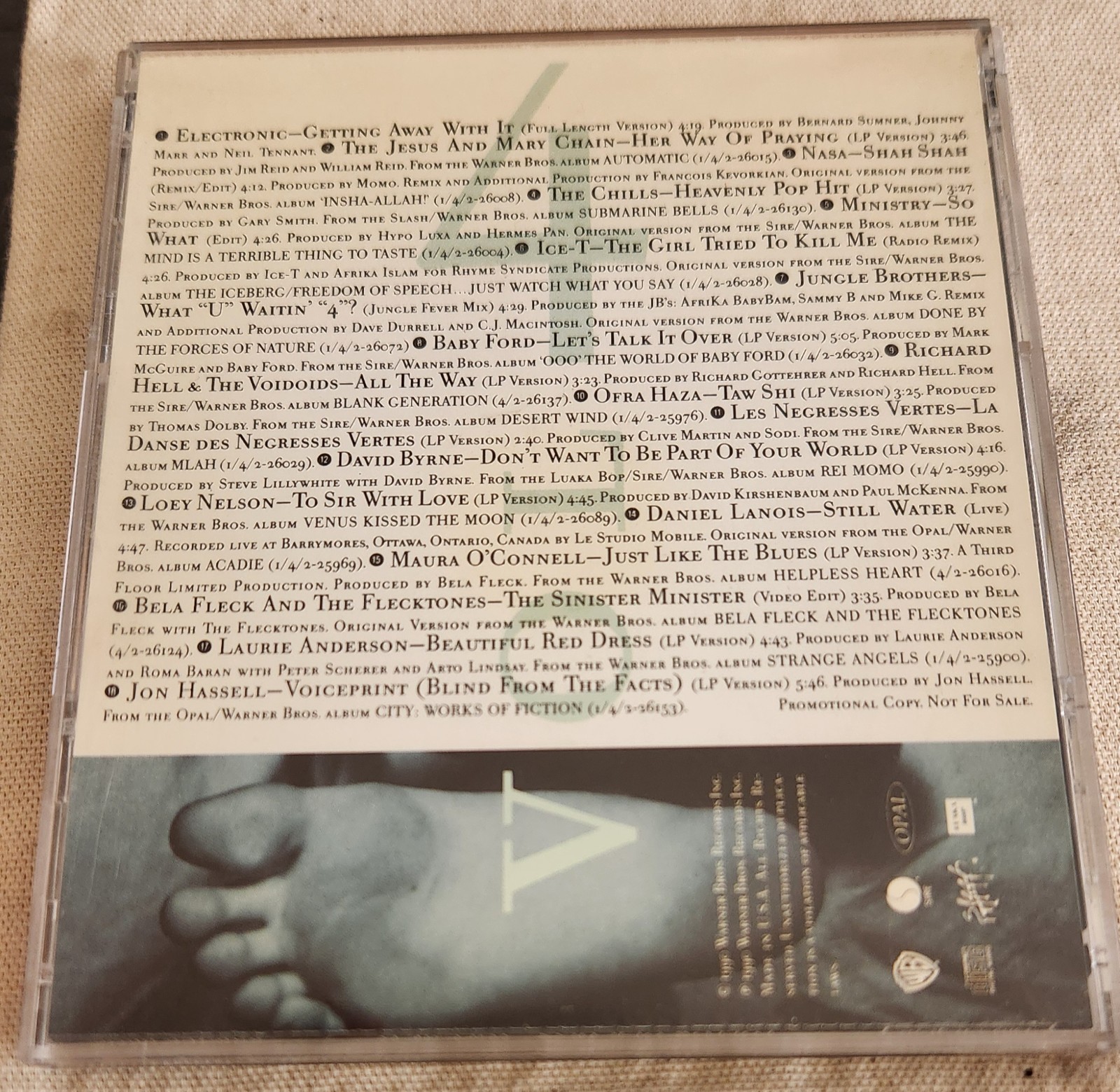FOLLOW OUR TRAX VOL. IV WARNER BROS. PROMO ONLY CD 1990 WB ELECTRONIC OFRA HAZA