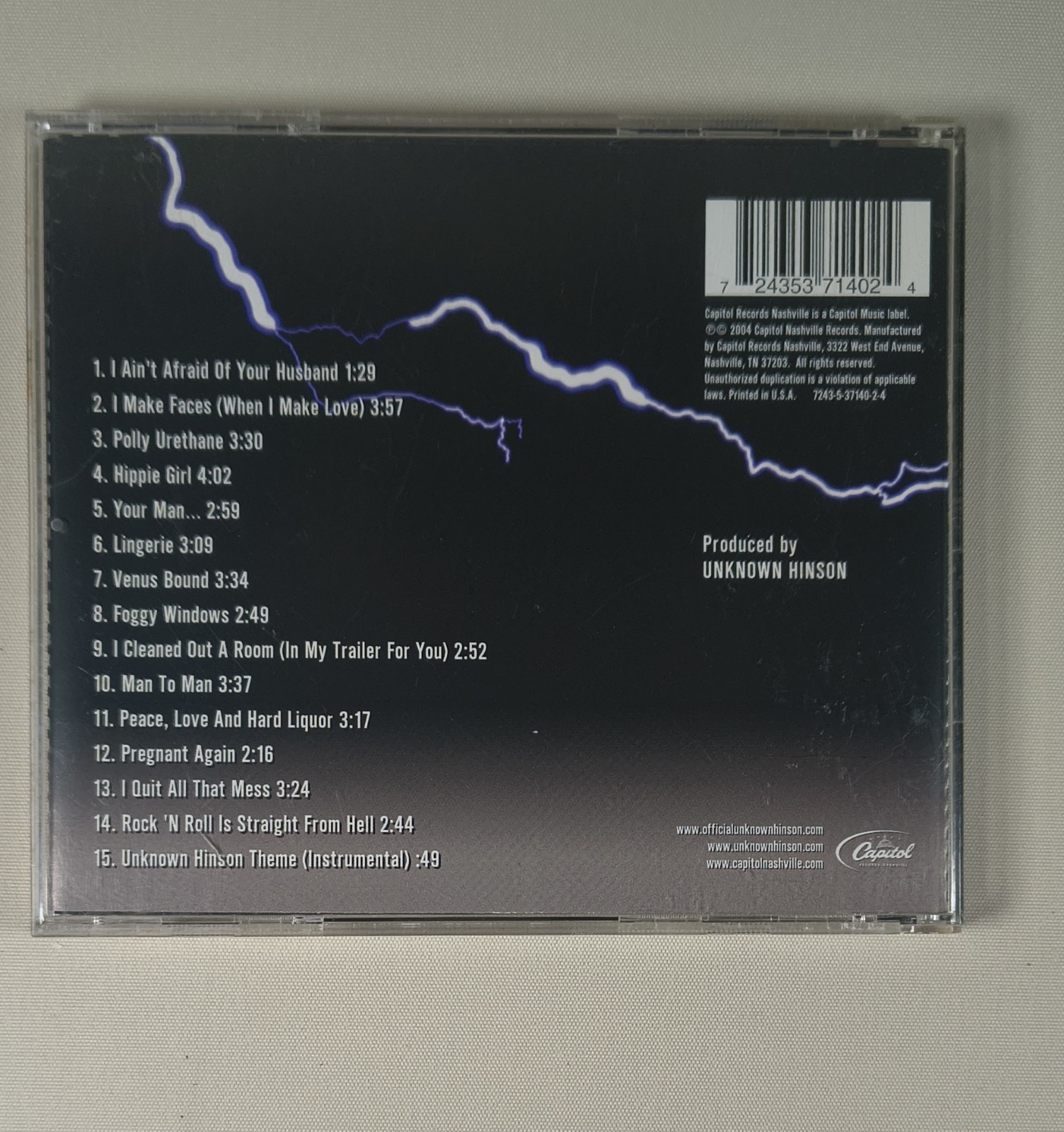 Unknown Hinson – The Future Is Unknown... CD, 2004 - Comedy Rockabilly