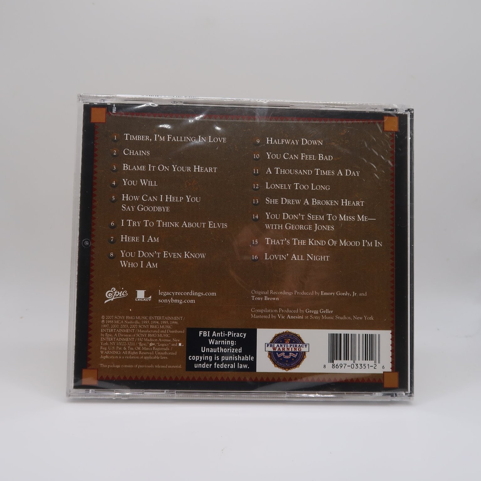Patty Loveless - 16 Biggest Hits CD 2007 Country Legacy Recordings Epic