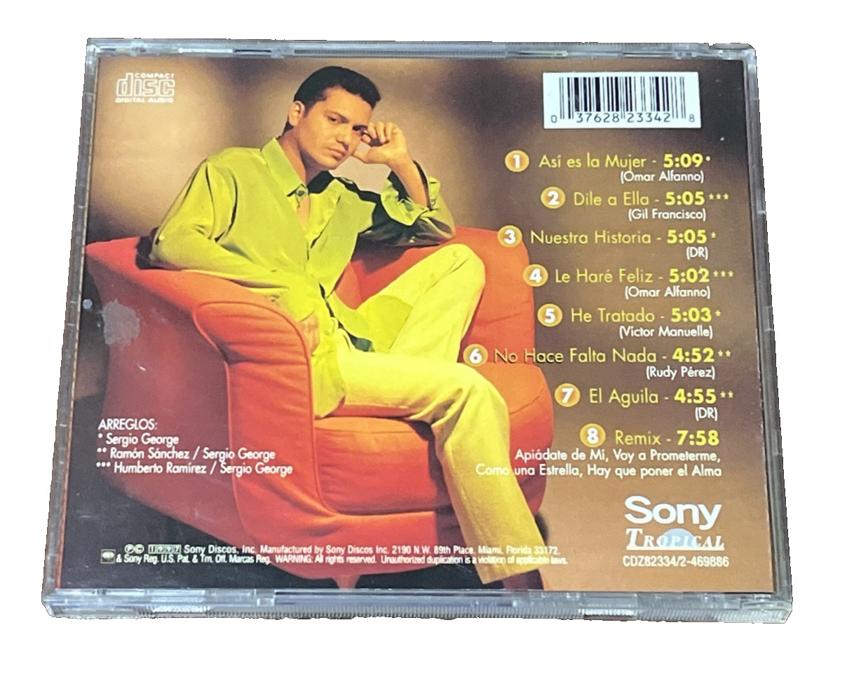 Víctor Manuelle – A Pesar de Todo (CD, 1997 Sony Discos) Salsa / Latin /Tropical