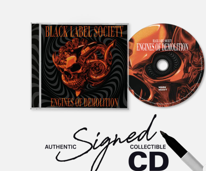Autographed Zakk Wylde BLack Label Society Engines of Demolition CD signed g