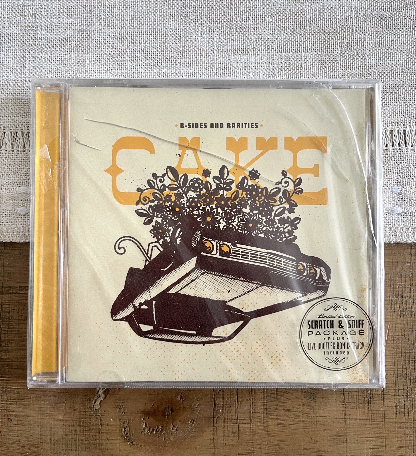 Cake – B-Sides and Rarities CD SEALED Limited Edition Scratch & Sniff Banana