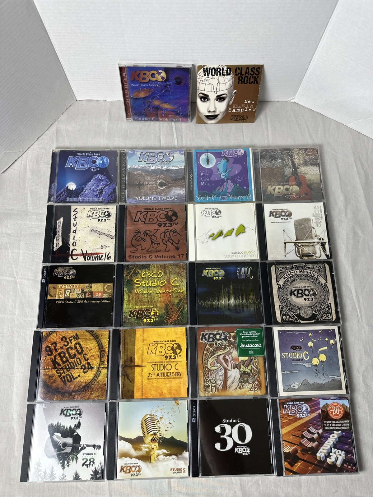 KBCO Studio C Lot Of 22 CDS Volumes 9-31 Plus Sampler Missing Volume 11 & 14 VGC