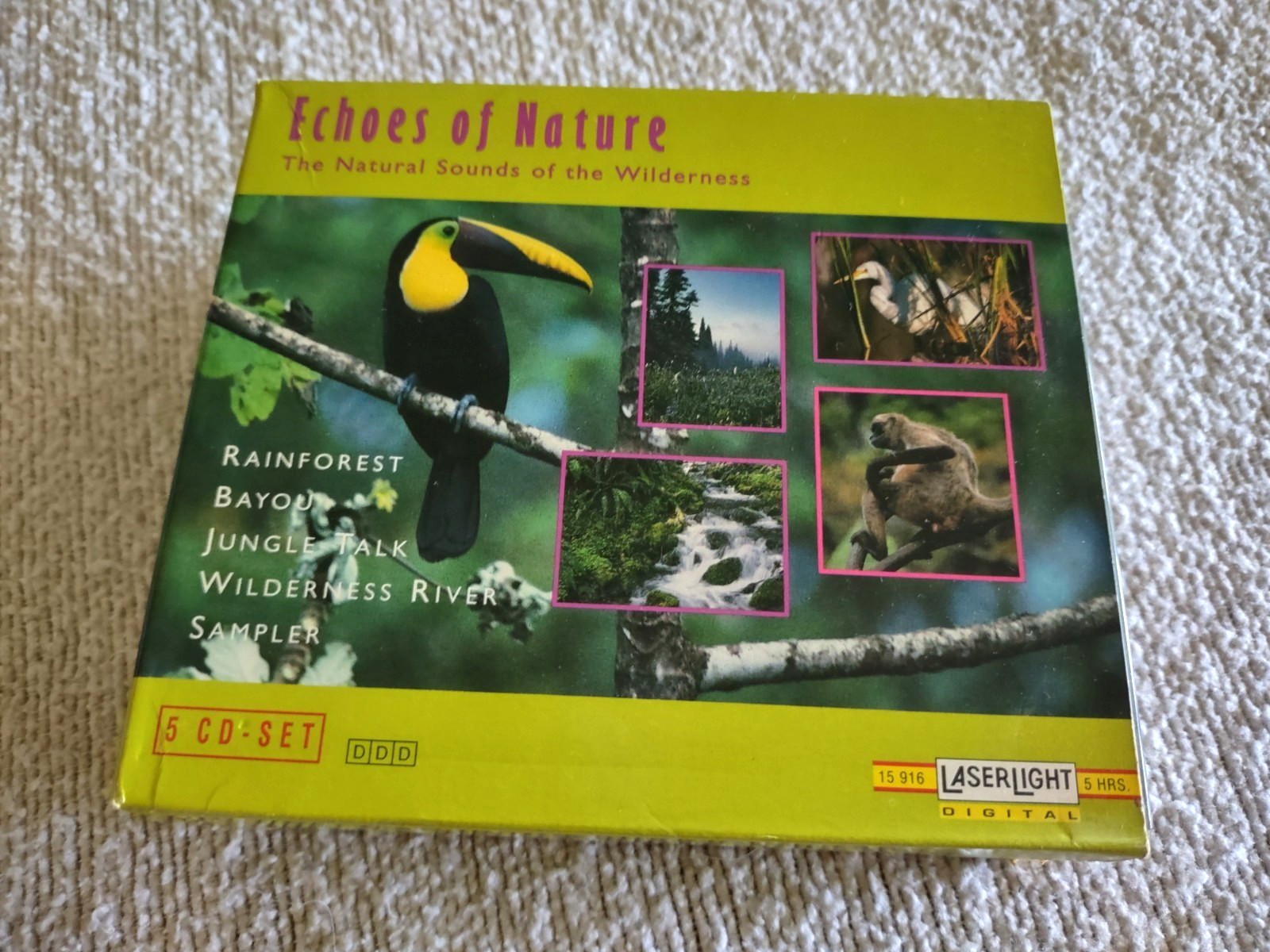 Echoes Of Nature-Natural Sounds Of The Wilderness 5 CD Set VG+ Discs