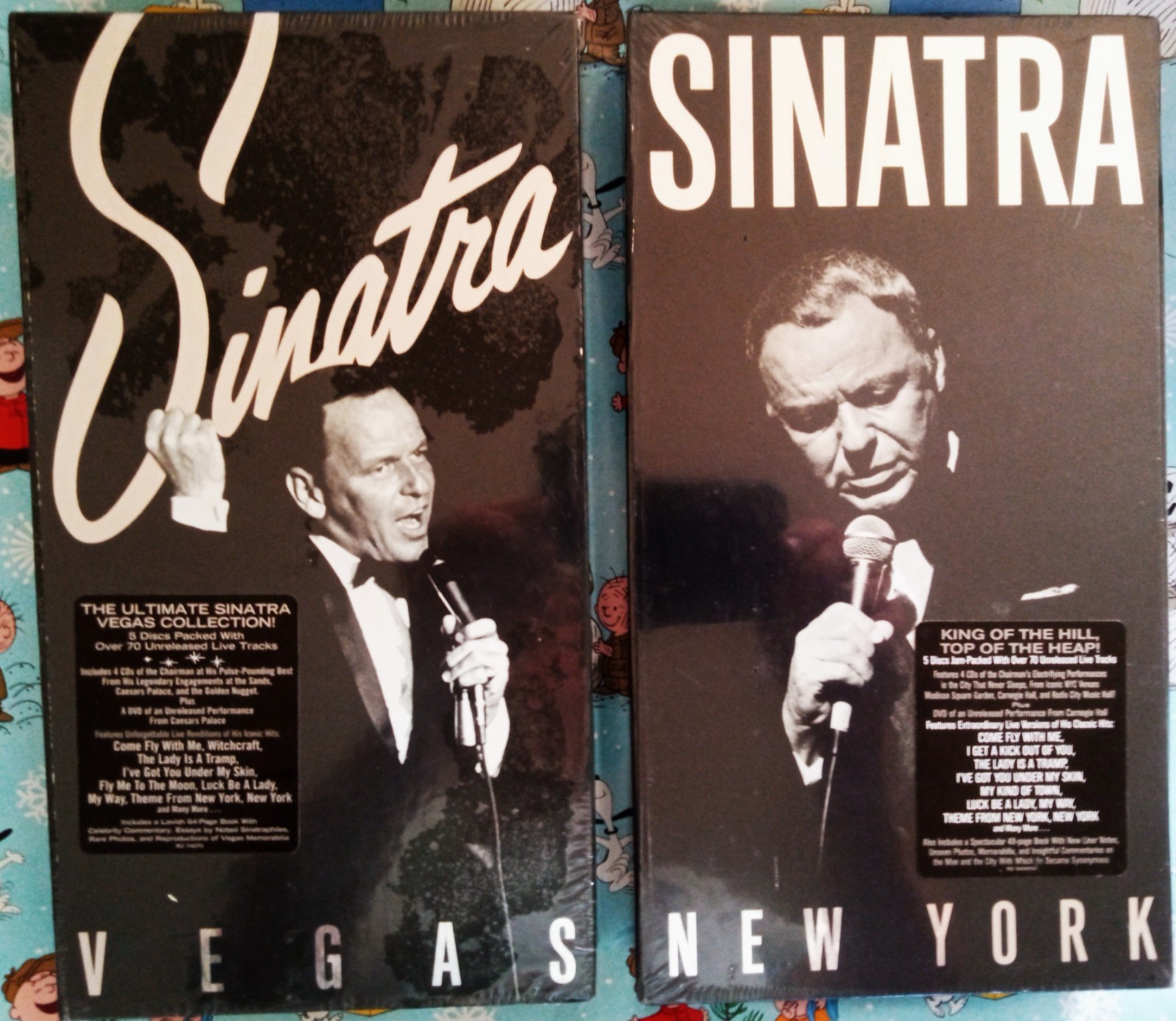 FRANK SINATRA SEALED CD & DVD BOX SETS - "NEW YORK" & "VEGAS"
