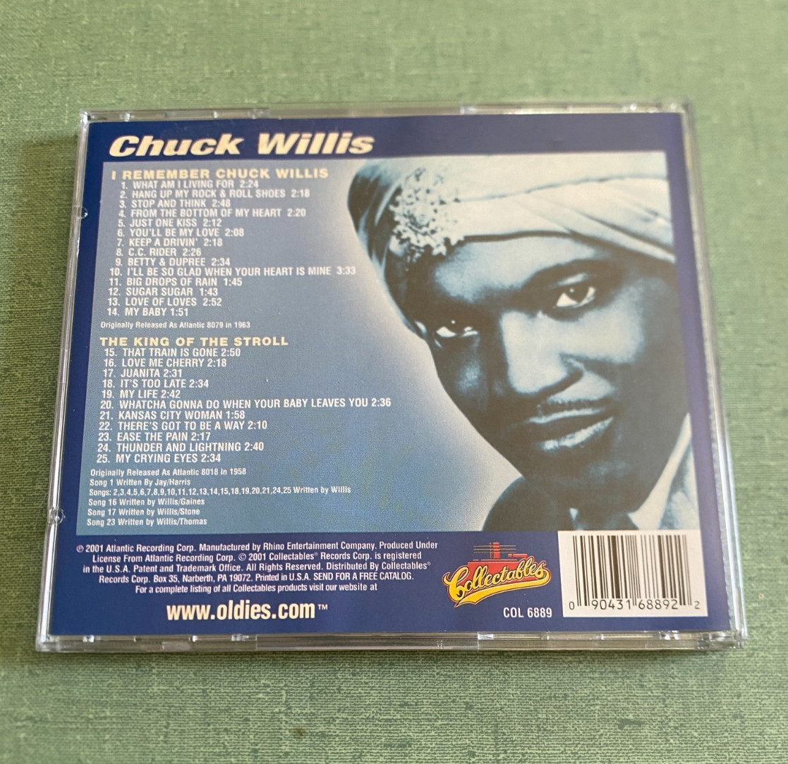 I Remember Chuck Willis / The King Of The Stroll CD Collectables - Ships Free