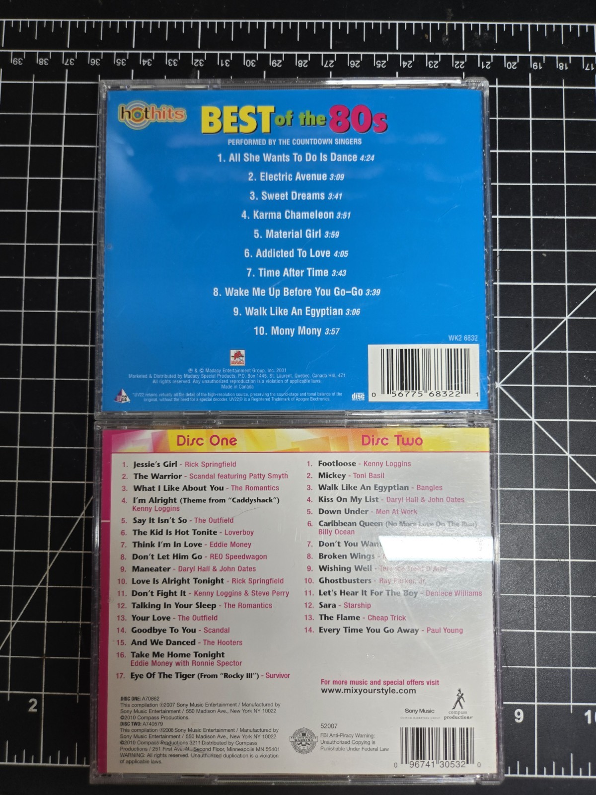 Totally Awesome 80s Best of the Various Artists Original Hits hothits hot