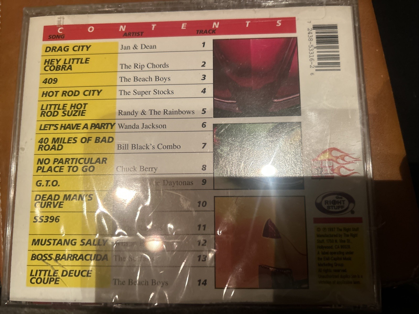 Various Artists - Hot Rod Rock Vol. 1: Rev it up CD - 1997 The Right Stuff SS