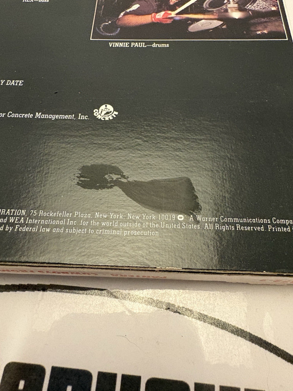 Pantera Cowboys from Hell CD Long Box *NO CD*. See description for flaws.