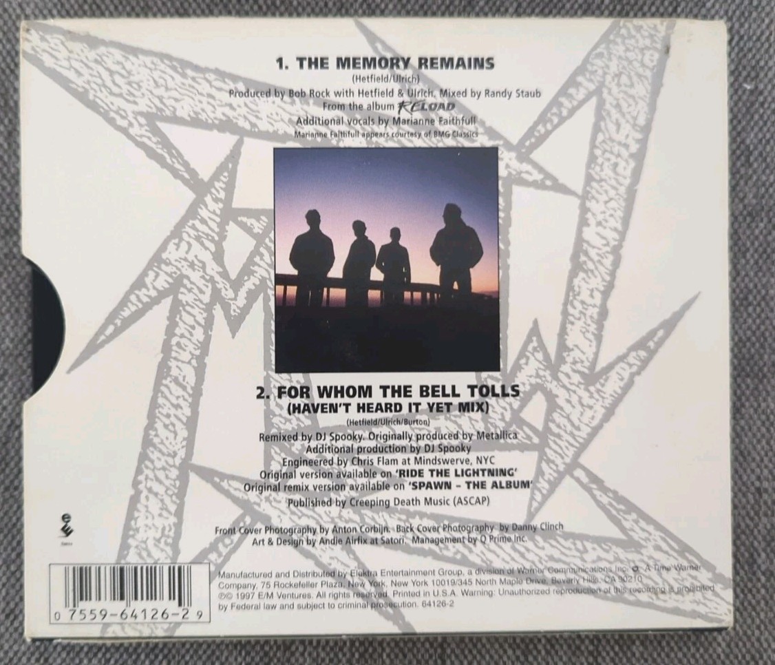 Metallica The Memory Remains & For Whom The Bell Tolls 1997