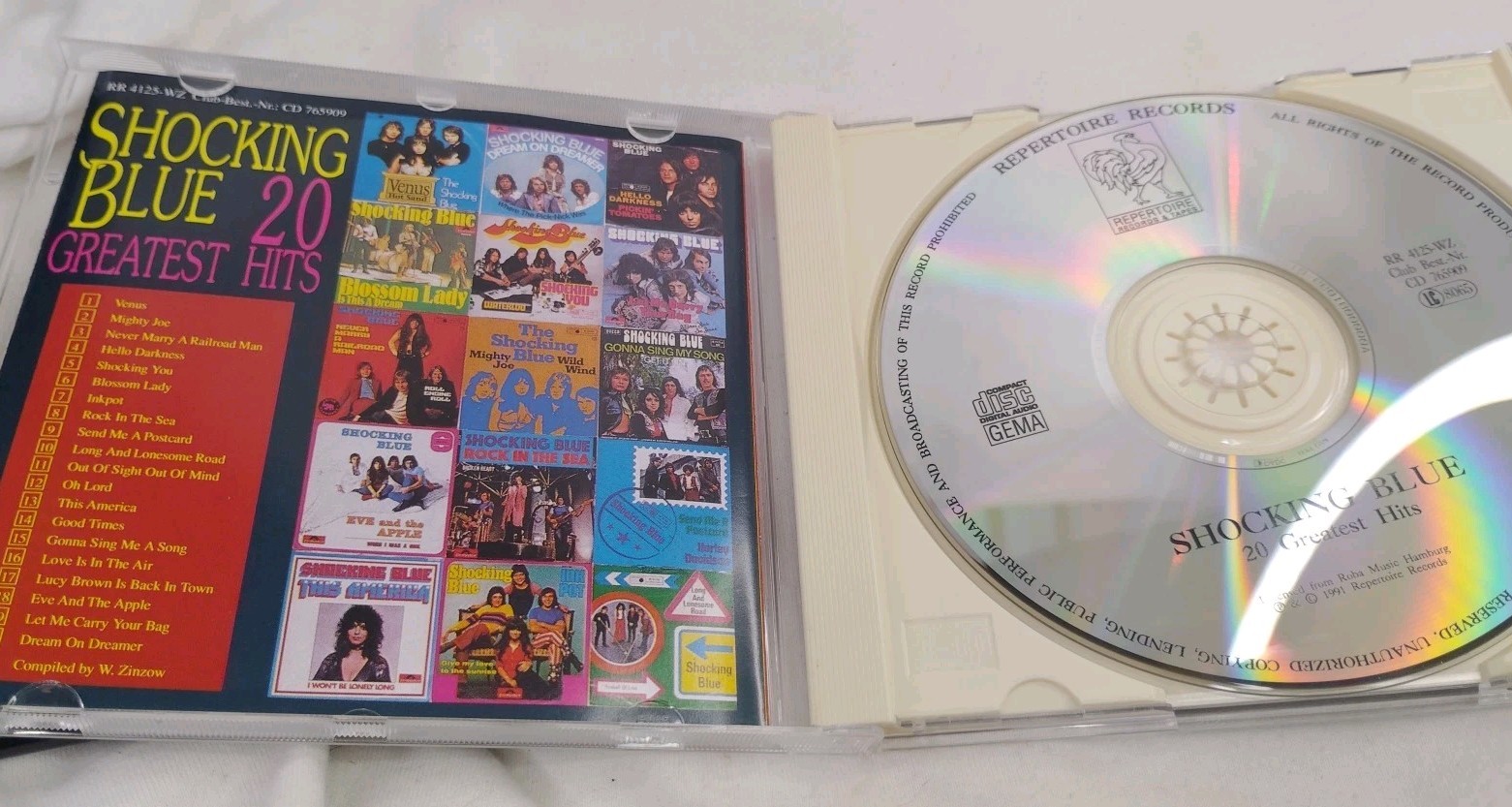 Shocking Blue -20 Greatest Hits (CD, Aug-1991, Repertoire) 🎶🎶🎶🌼👍