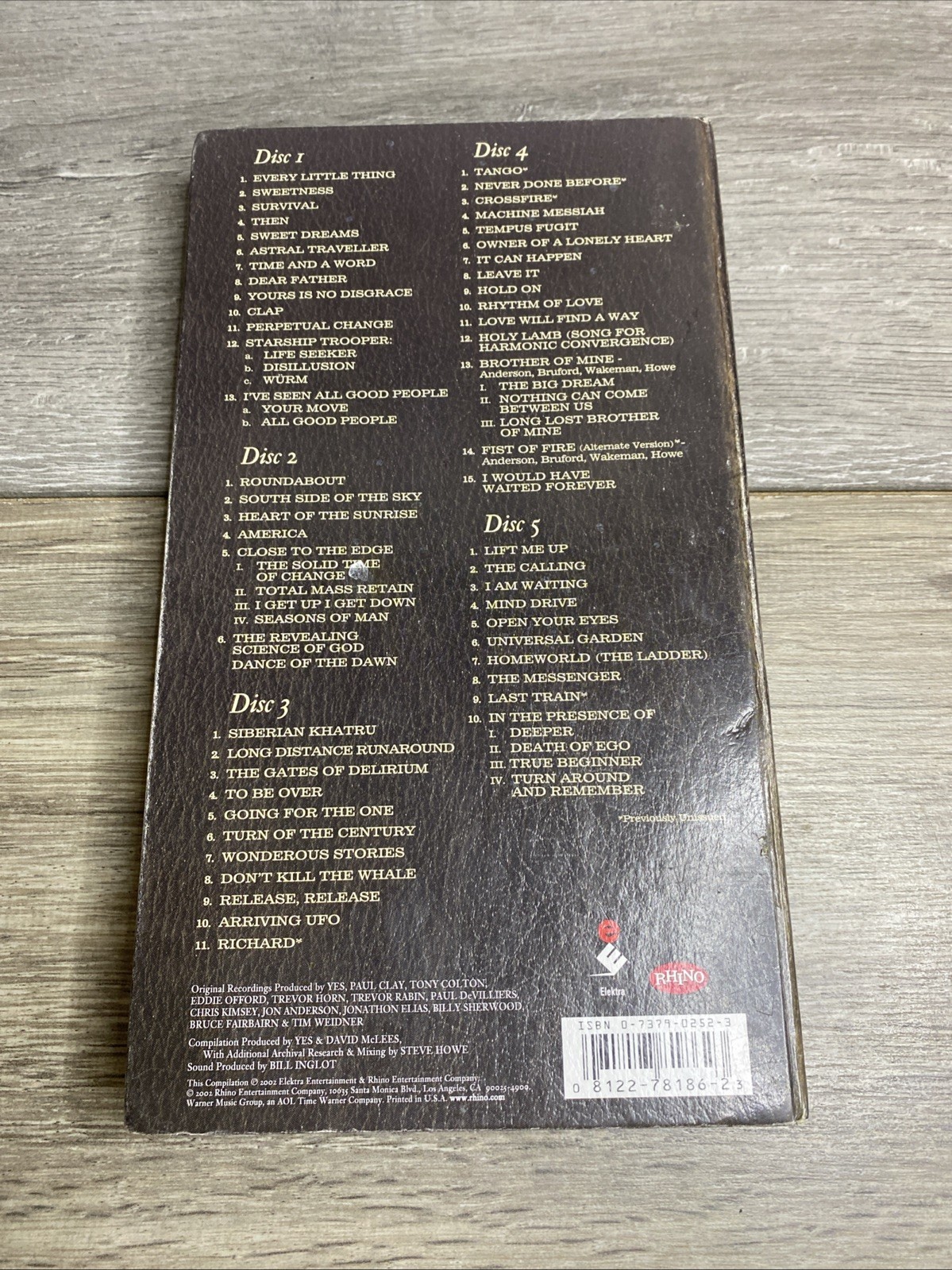 In a Word [Box] by Yes (CD, Jul-2002, 5 Discs, Rhino (Label))