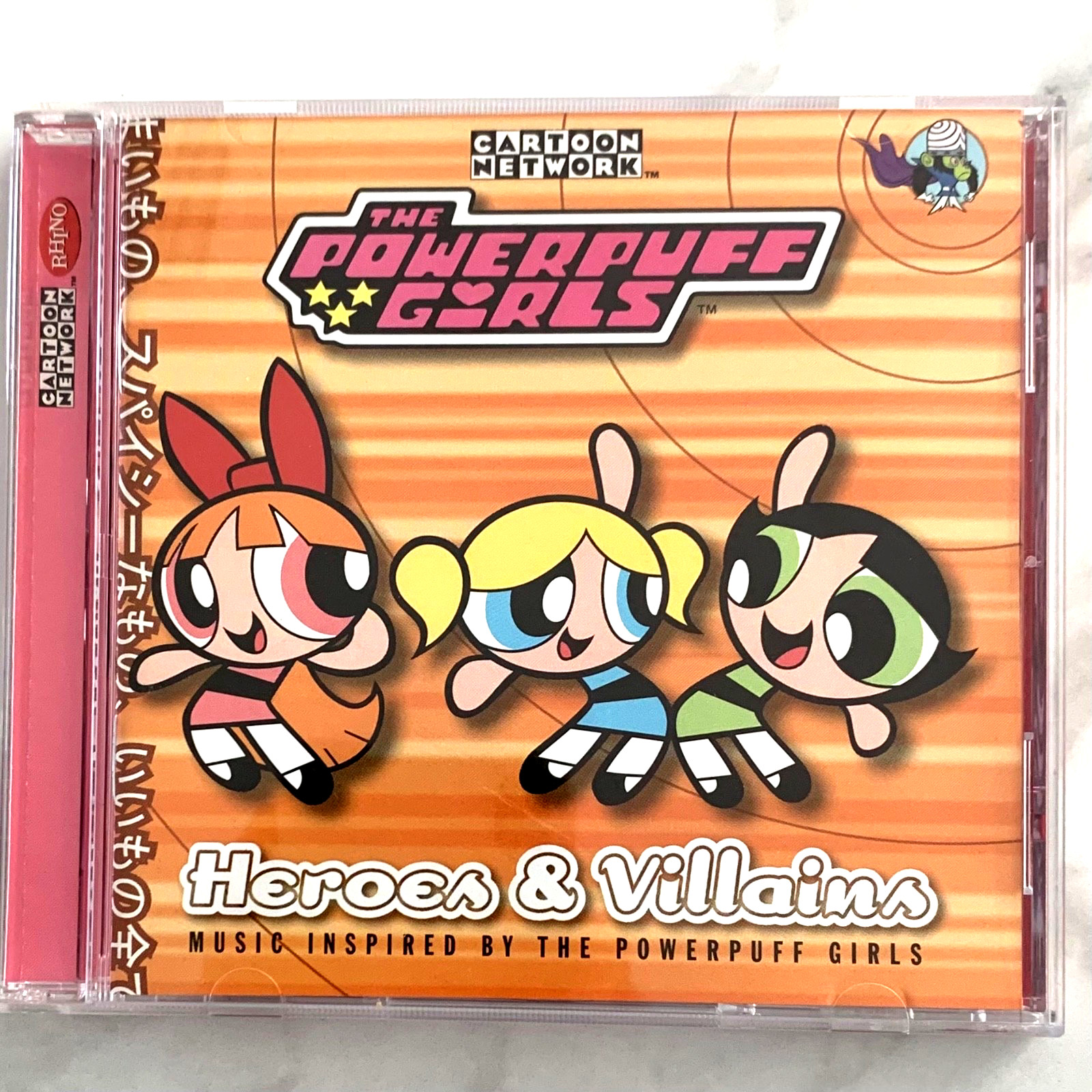Various The Powerpuff Girls Heroes & Villains 2000 CD Album Soundtrack Indie OOP