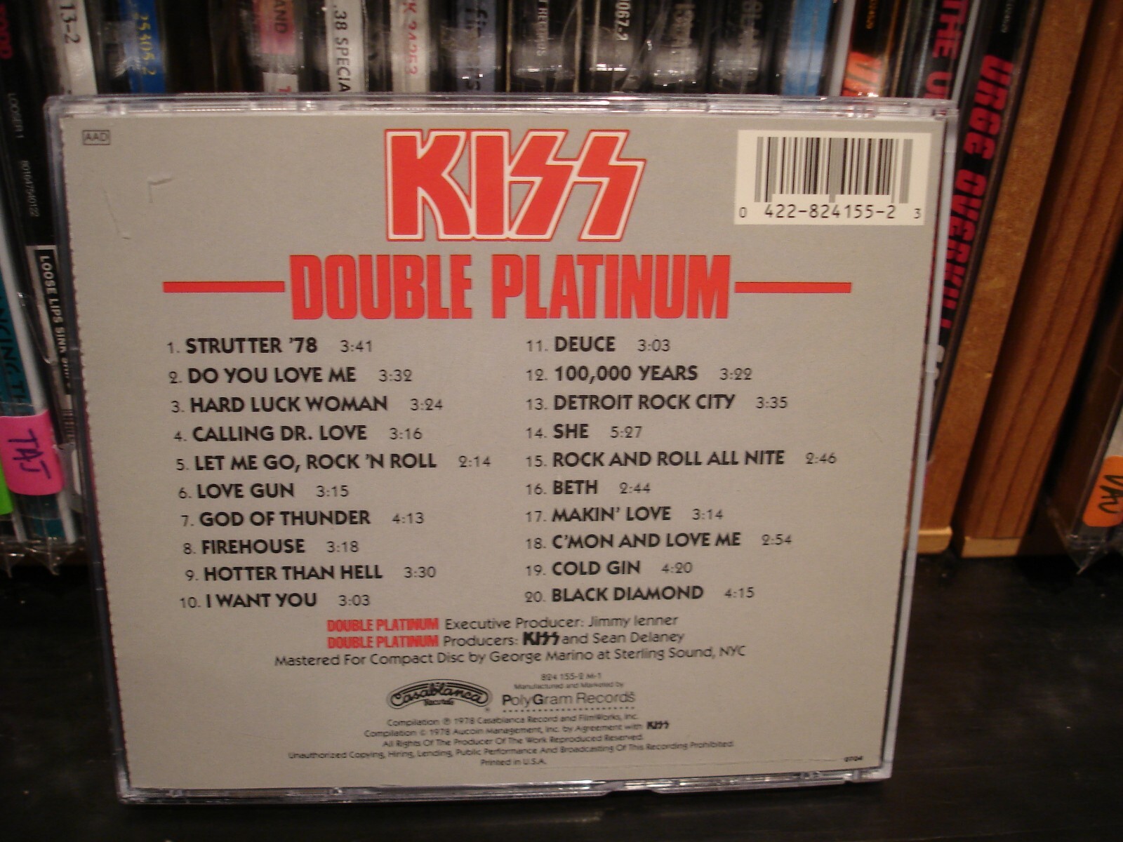 KISS ~ Double Platinum ~ (CD, Apr-1987, Island/Mercury)