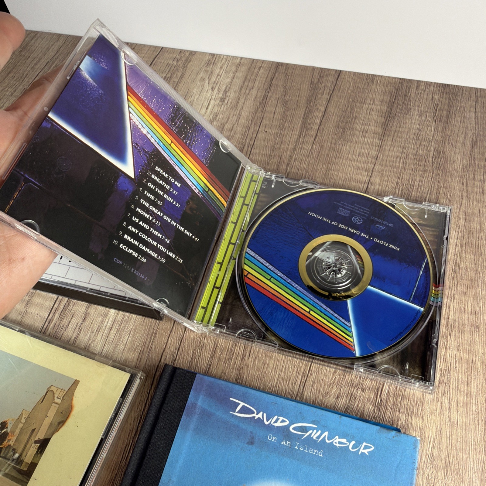 Pink Floyd David Gilmour 5 CD Lot The Wall Dark Side Wish You Were Here