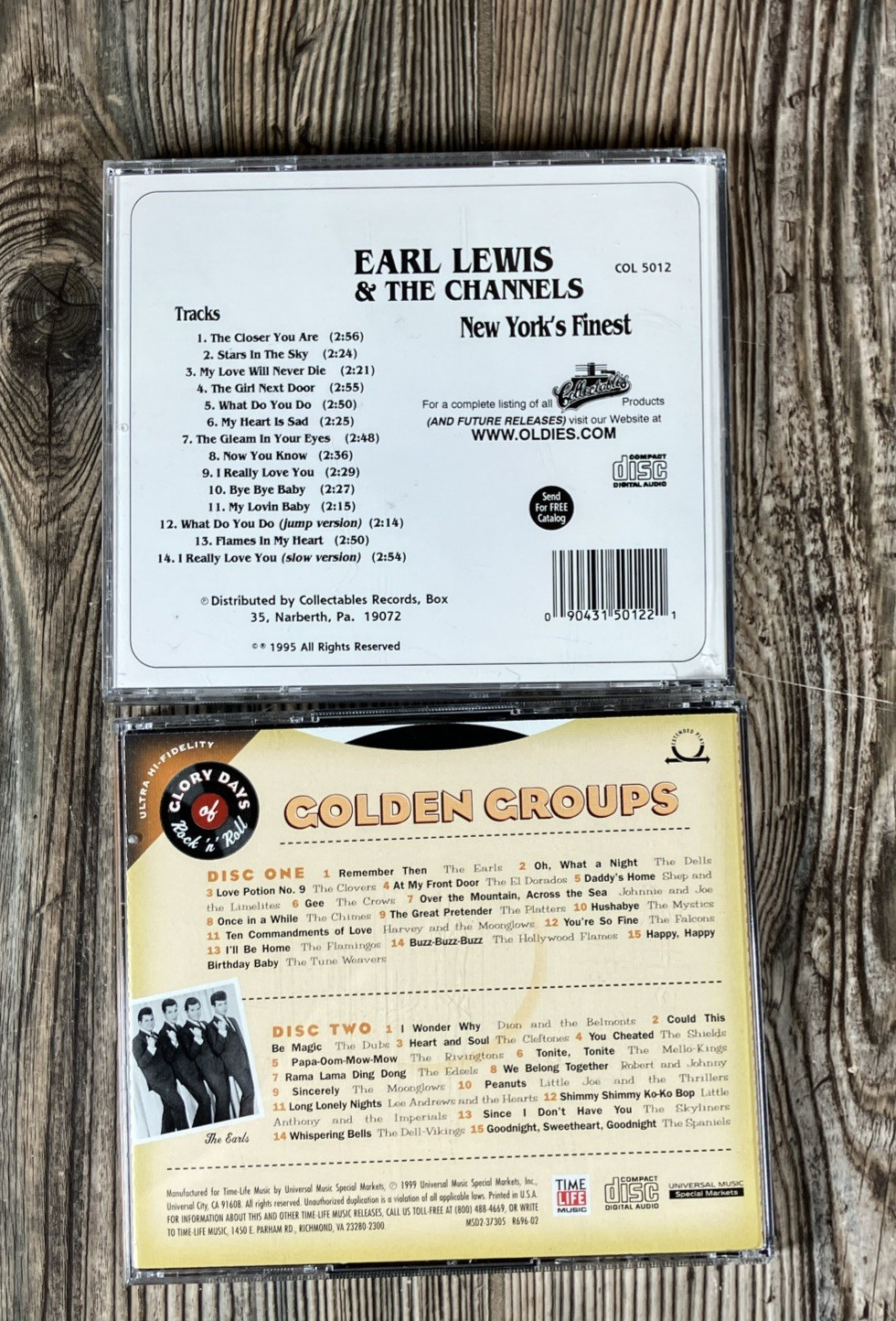Doo Wop Golden Oldies Music CD 7 Lot Earls, Dell Vikings, Drifters, Cadillacs