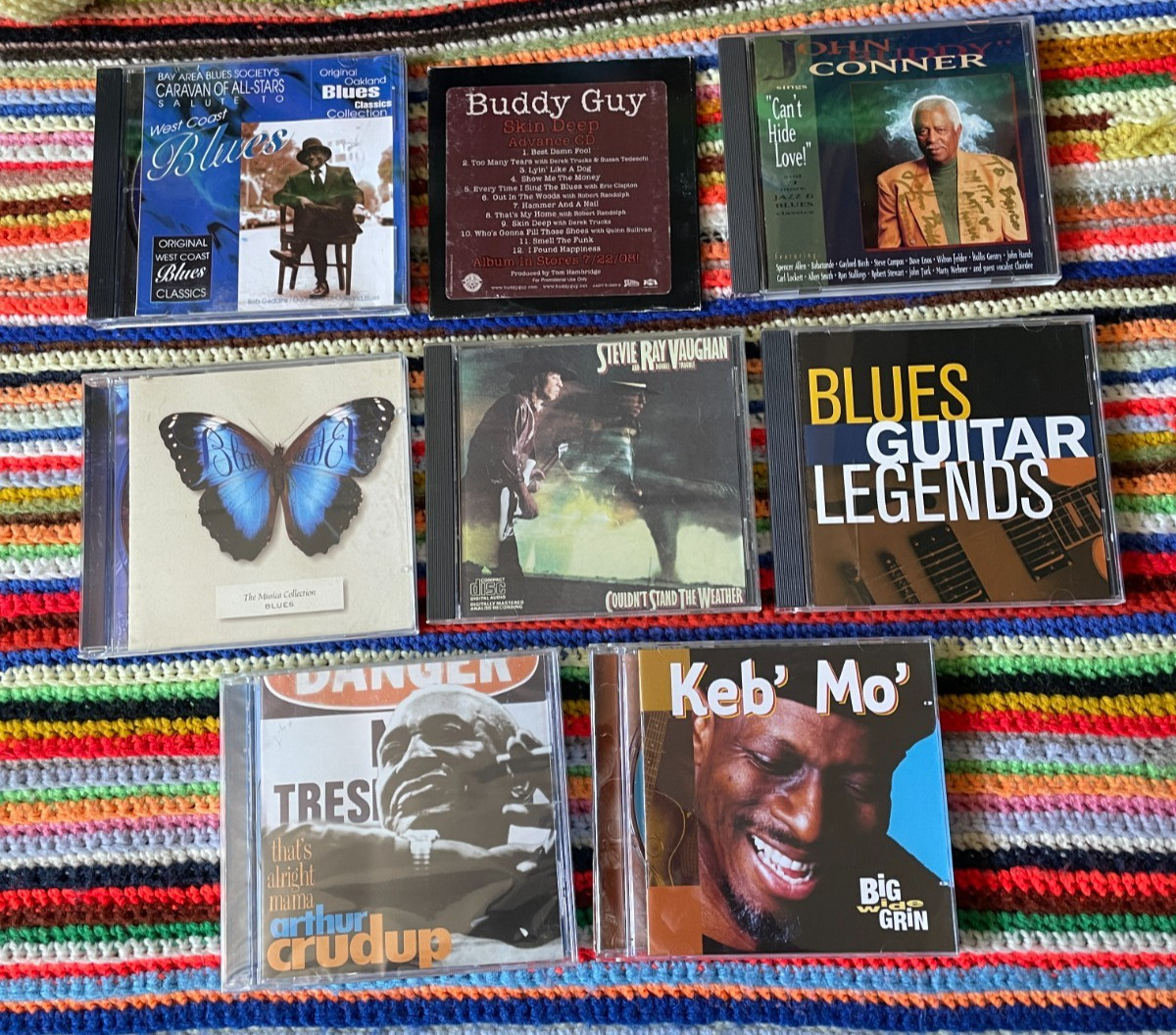 Lot 8 Blues CDs Stevie Ray Vaughan Buddy Guy Keb Mo Arthur Crudup West Coast