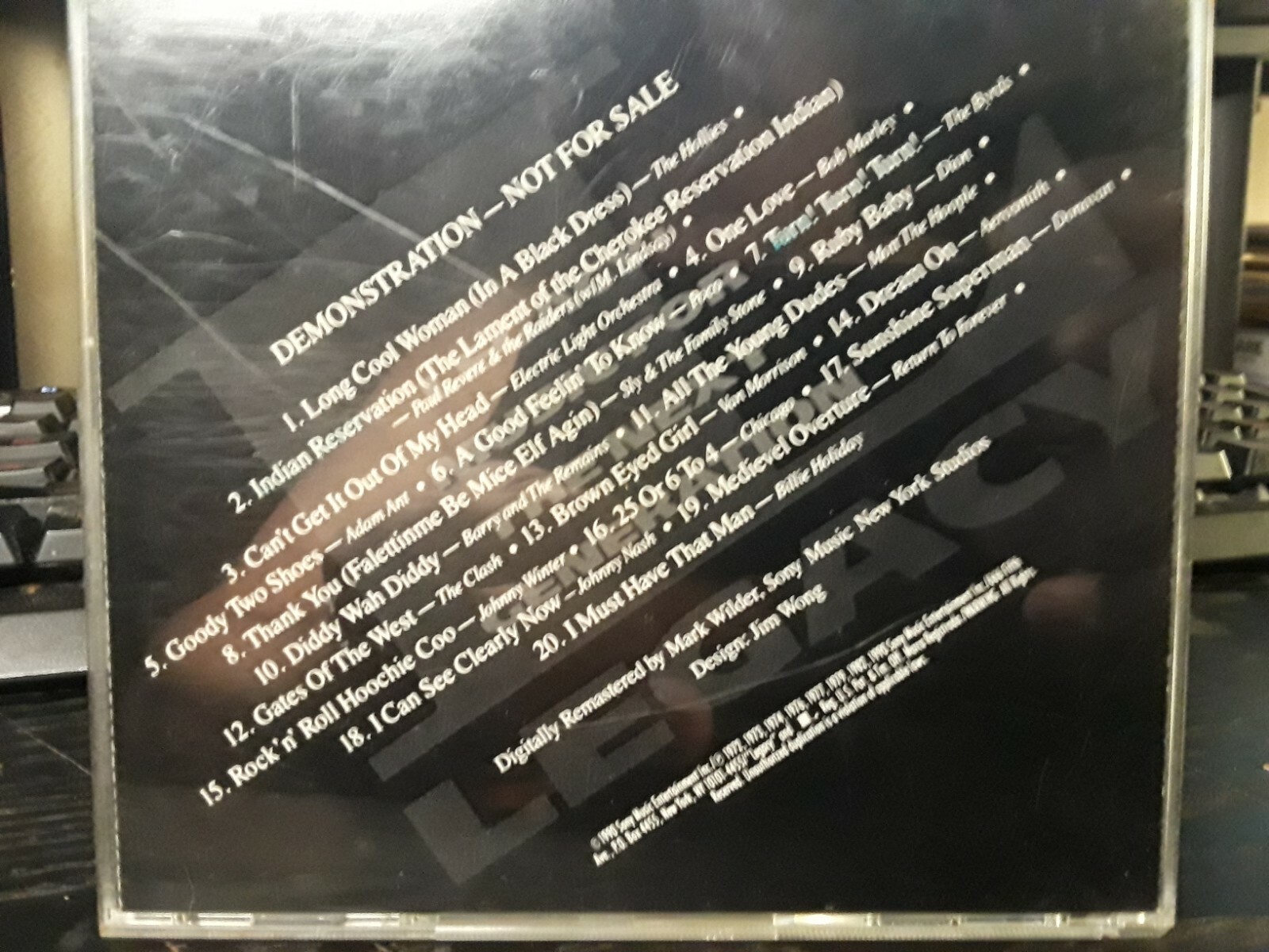 Sony/Legacy 1990 CD Sampler CS 4037 Demo Various Artists