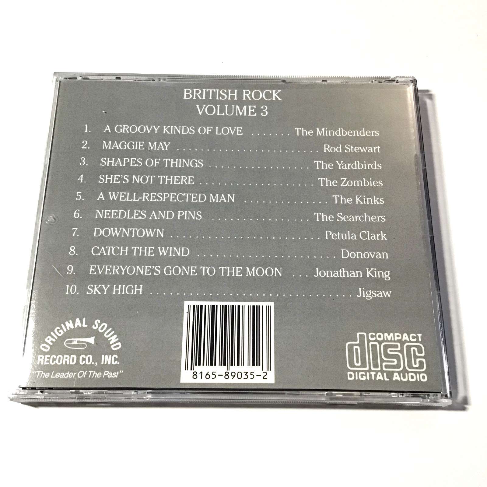 British Rock Vol. 3 CD 1991 The Zombies, Rod Stewart, The Yardbirds, The Kinks