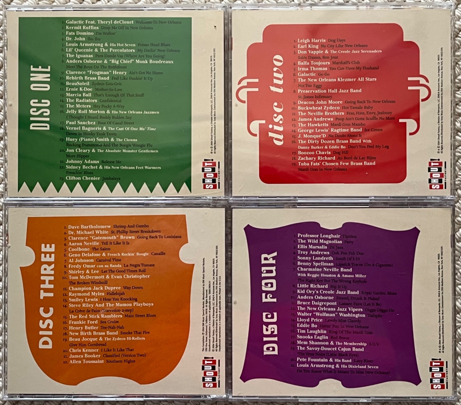 Jazz Compilations: 3 Sets of 4 (CD, 12-Disc) Details in photos. Pristine discs.