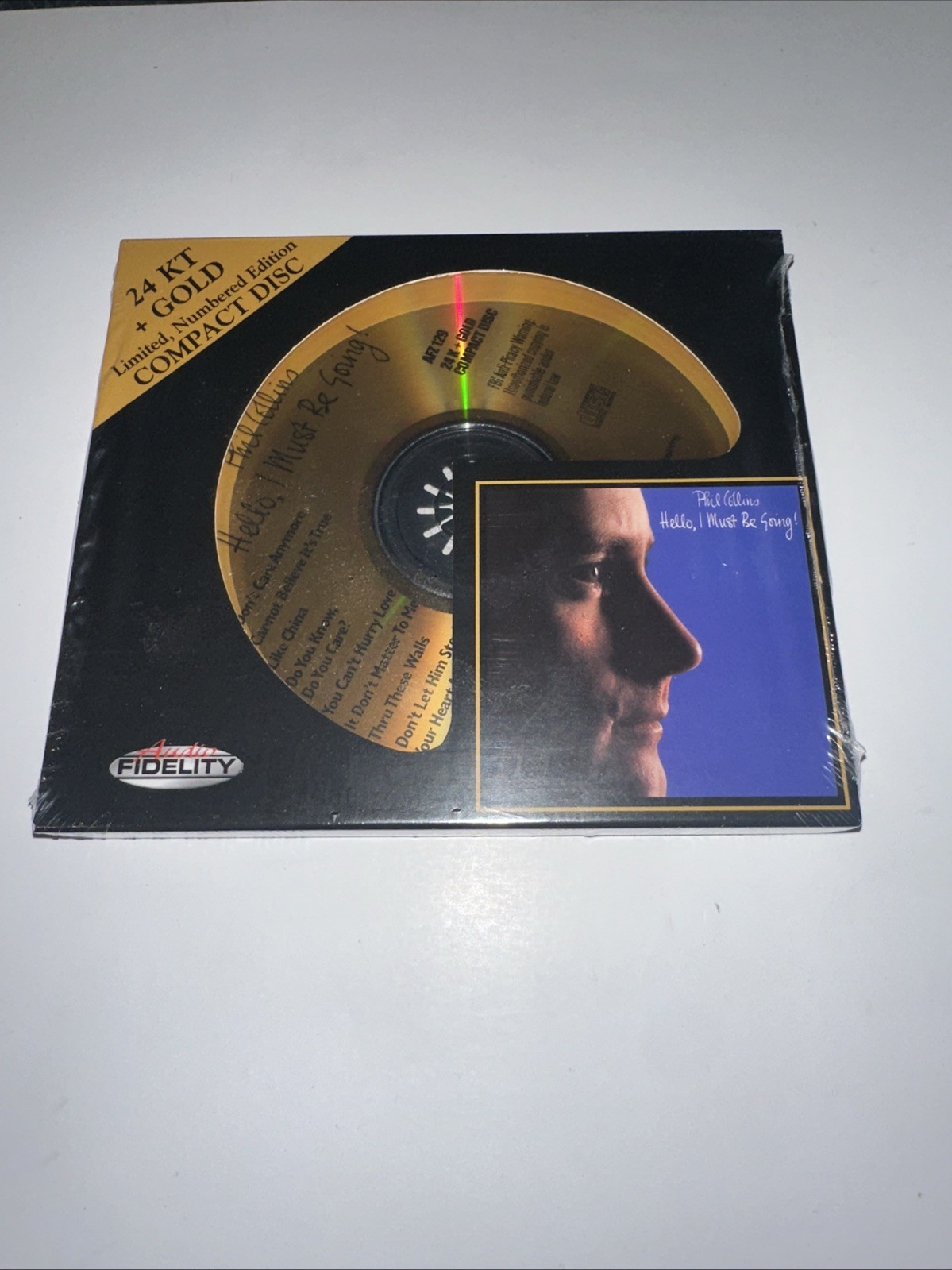 24K Gold CD Hello, I Must Be Going! by Phil Collins (Oct-2011, Audio Fidelity)