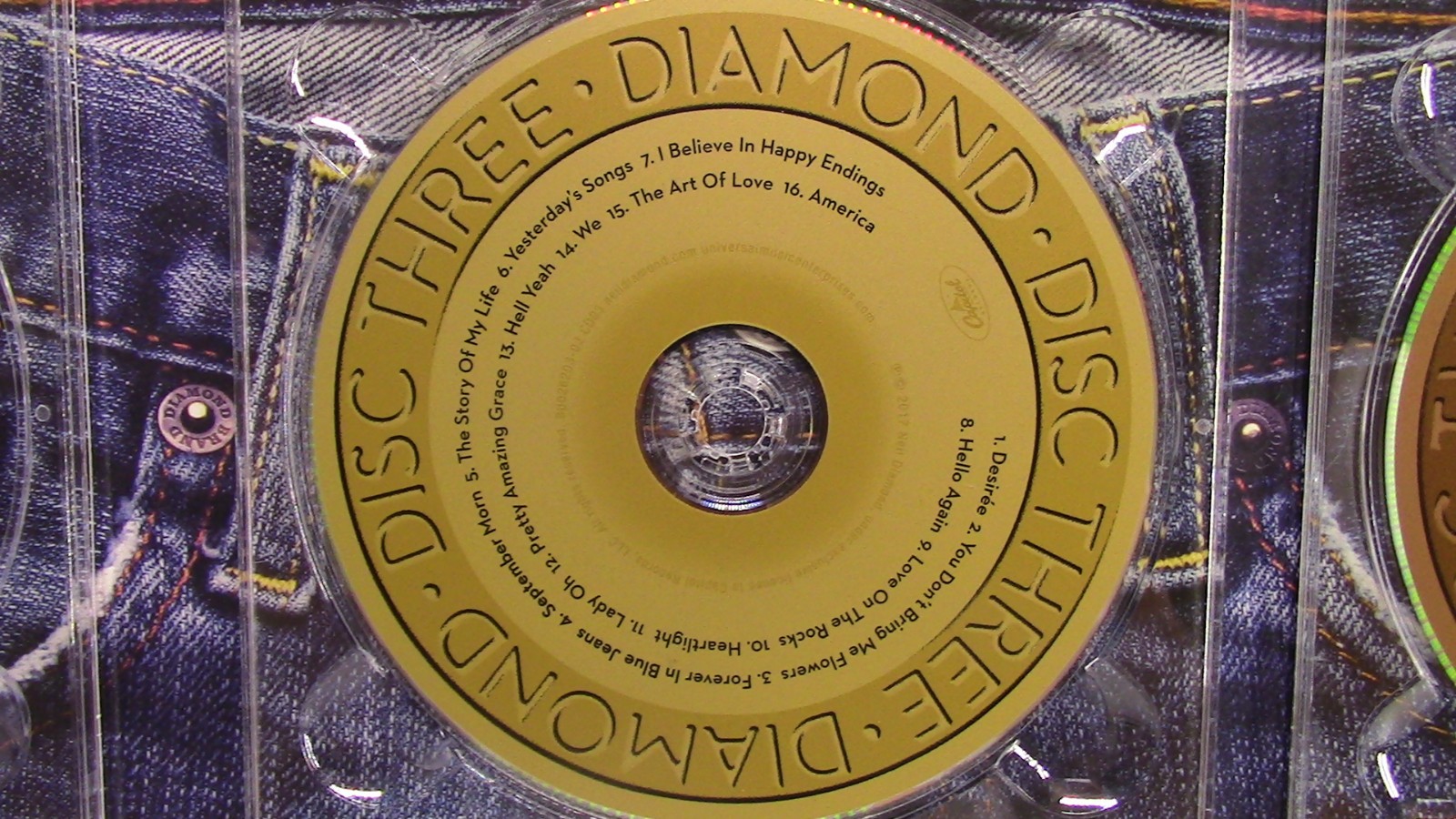 Neil Diamond 50th Anniversary Collection 3-disc CD Set 2017 w/ Booklet like new