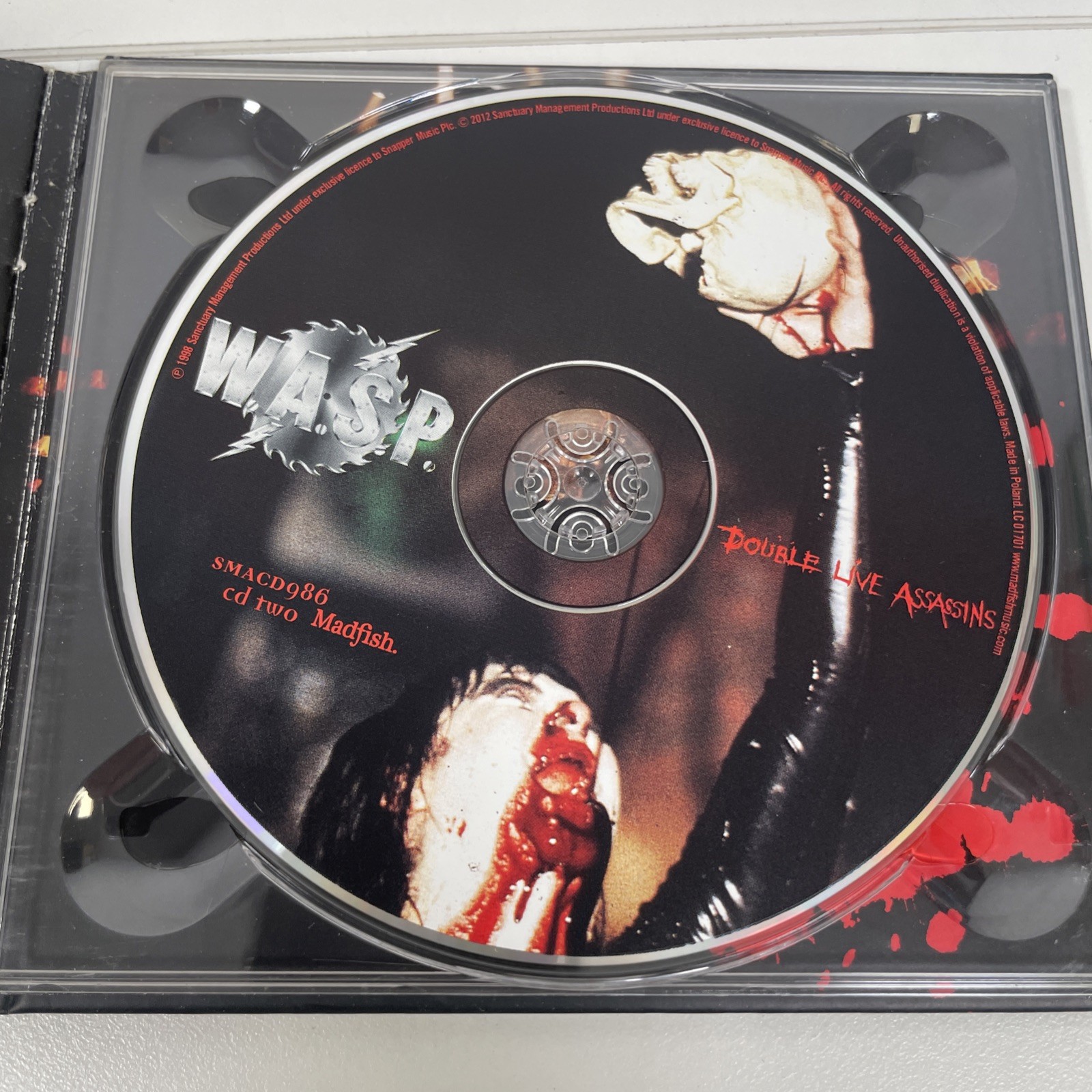 W.A.S.P. Double Live Assassins 2 x CD Madfish Music UK WASP Deluxe