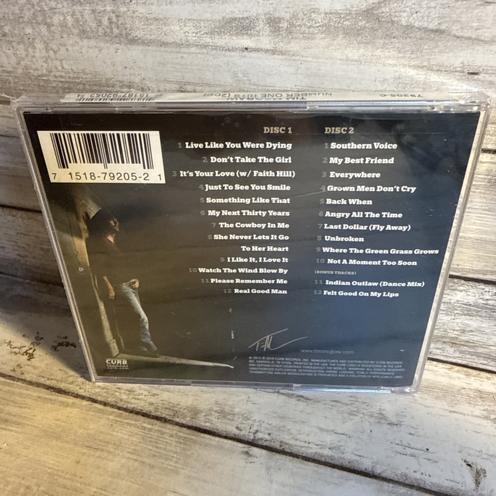 New! Tim McGraw Number One Hits (CD 2010) 2-Disc Set Sealed 22 Tracks + 2 Bonus