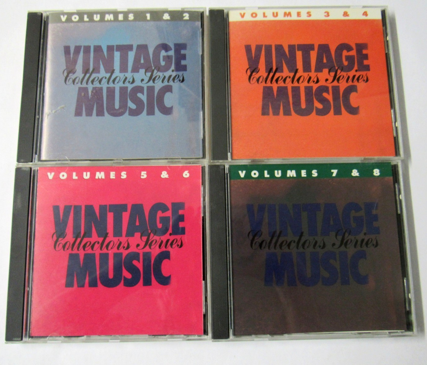 Lot Of 4 Vintage Music Collector's Series Volumes 1-8 (ORIGINAL RECORDINGS) Cd