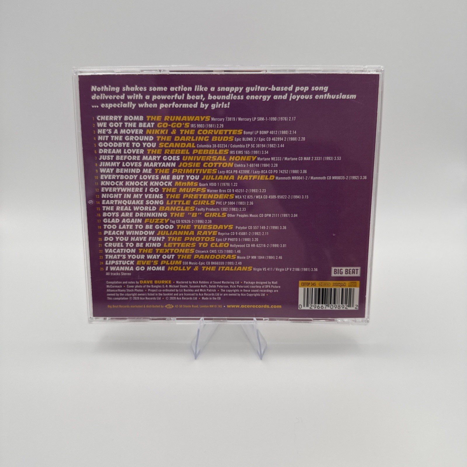 Girls Go Power Pop by Various (CD, 2020) | FREE SHIPPING |