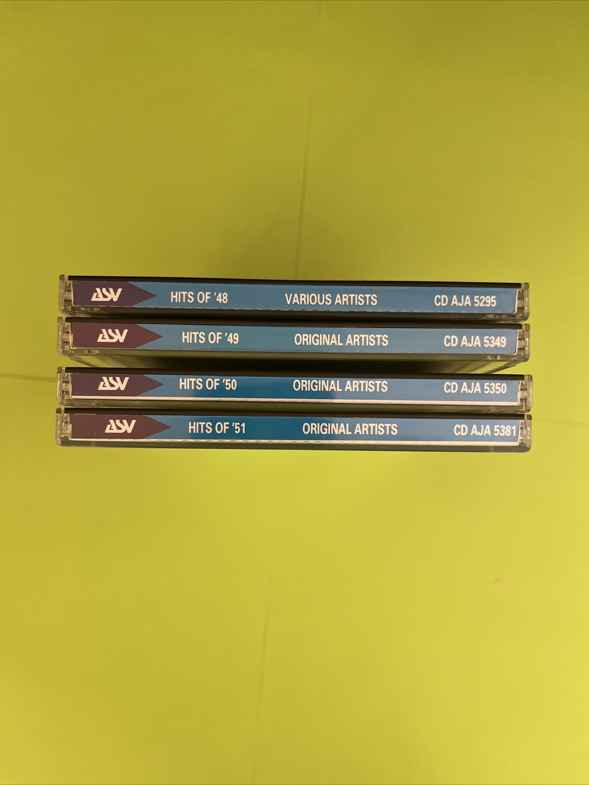 4 CD Lot Hits of 48, 49, 50 & 51 ASV Made in England Like New Condition