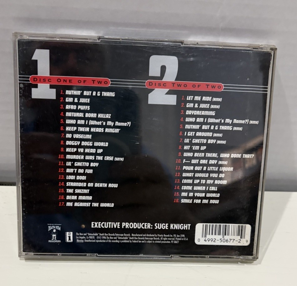 Death Row Records Greatest Hits CD Rap Hip-Hop Compilation 1996 Suge Knight