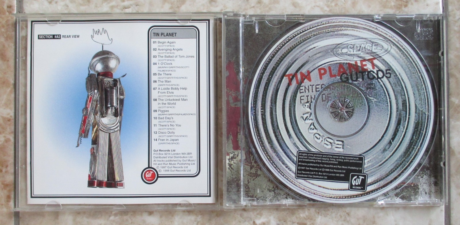 Space - CD Album - Tin Planet - 1998 - Gut Records - GUTCD 5 - EX - Free P&P