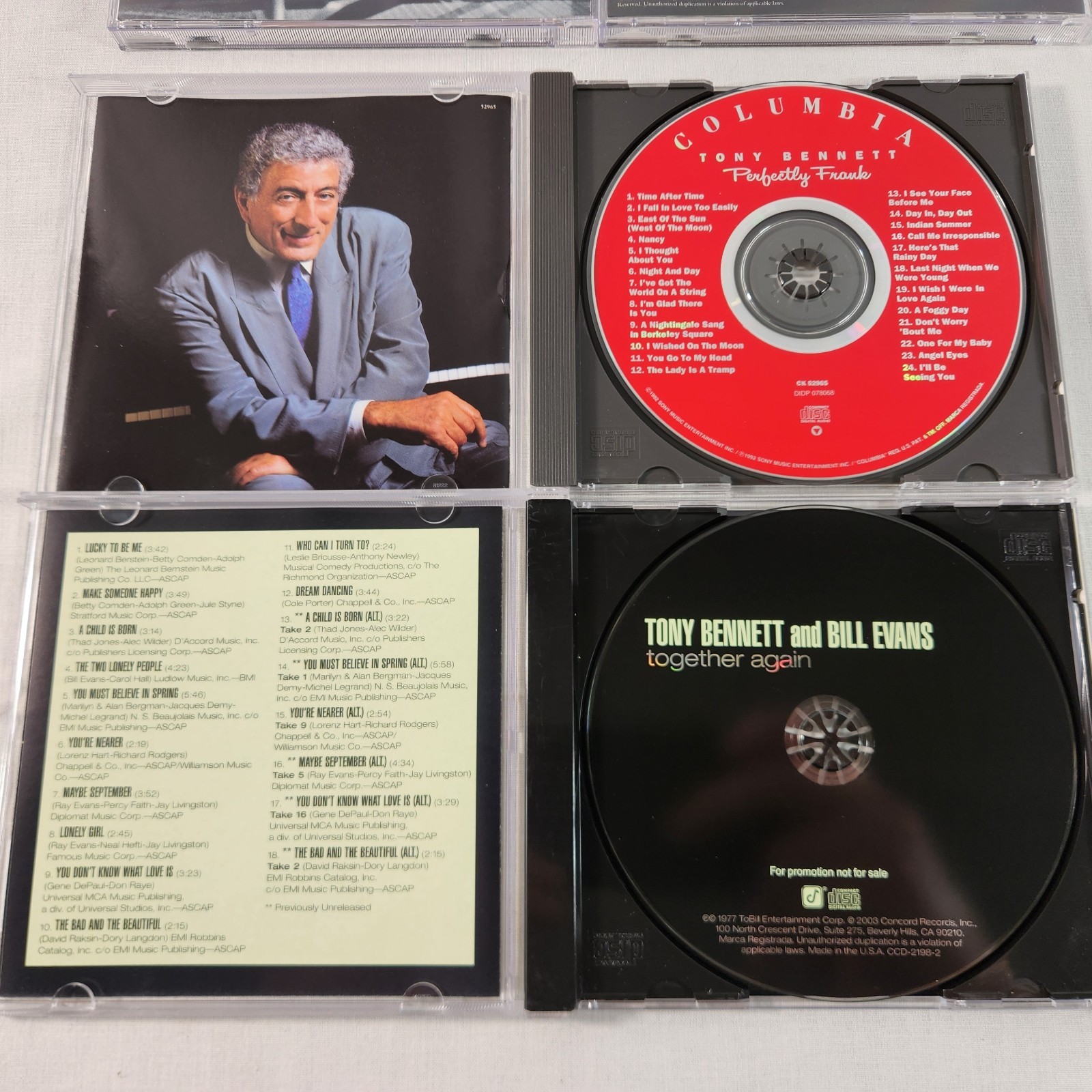Tony Bennett 8 CD LOT Vocal Pop Jazz Contemporary and 1950s - 1960s EUC - NM