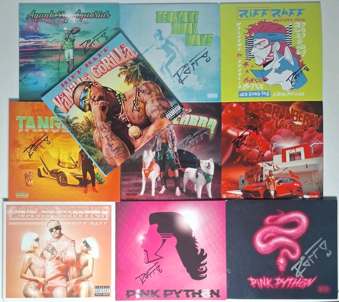 Riff Raff CD Lot 10 Excellent Condition VG+/EX/NM/M Signed Tested Fast Shipping